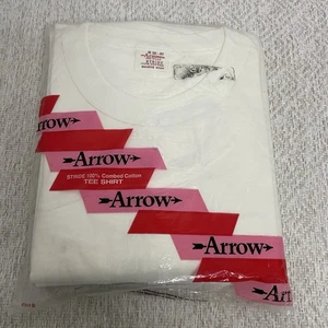 Vintage Arrow Herren M Stride 100 % Baumwolle T-Shirts Made in USA 3er Pack Neu in Verpackung - Bild 1 von 4
