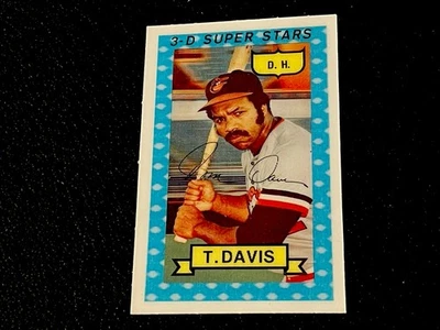 1974 KELLOGG'S 3-D #43 Tommy Davis • BALTIMORE ORIOLES • - Image 1 of 2
