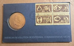 1972 American Revolution Bicentennial Medal Commemorative George Washington Coin - Bild 1 von 7