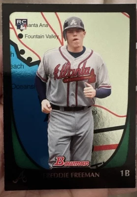 Freddie Freeman RC 2011 Bowman International Parallel - Atlanta Braves #205 Foto 1 de 2