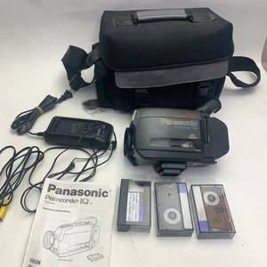 Panasonic Palmcorder PV-IQ403D mit Ladegerät, Tasche, Fernbedienung, Bänder getestet SAUBER - Bild 1 von 10