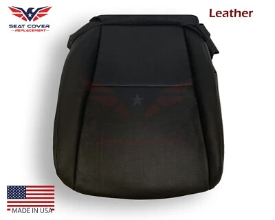 Driver Bottom Perforated Leather Replacement seat Cover Black For Acura 2004 TL - Image 1 of 4
