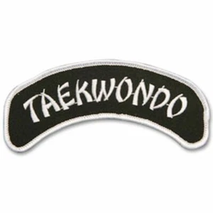 Taekwondo Sew On Patch for Uniforms Bags Hats Jackets Backpacks Clothing TKD - Picture 1 of 1
