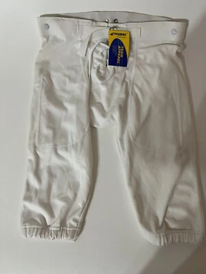 Calça de prática de futebol Champro Youth XL com fenda branca com cinto com encaixes - Imagem 1 de 4