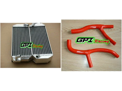 aluminum radiator + Hose Suzuki DRZ400E 00-2004 Y K1 2001 2002 2003 - Image 1 of 4