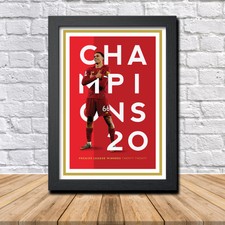 Champions of England Liverpool TAA Limited Edition Poster Print 2020