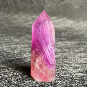 Varita de cuarzo de cristal pulido torre de fluorita colorida de piedra natural punto de curación - Imagen 1 de 10