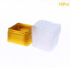 10/50Pcs Plastic Square Moon Cake Boxes Egg-Yolk Puff Container Packing Boxes