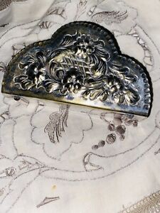 Antique Silver Plated Napkin Holder, Sheffield Industria Argentina England
