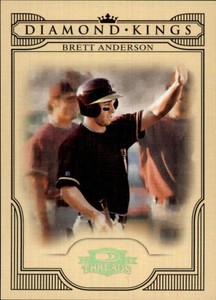 2008 Donruss Threads Diamond Kings Gold #15 Brett Anderson /100