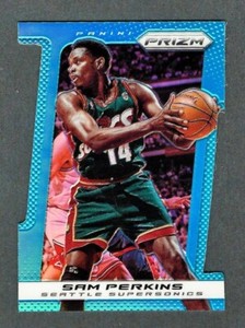 2013-14 Panini Prizm Light Blue Die Cut #228 Sam Perkins /199 Supersonics