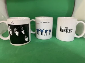 The Beatles, WITH THE BEATLES HELP and THE Beatles lot of 3 Coffee mugs - Picture 1 of 7