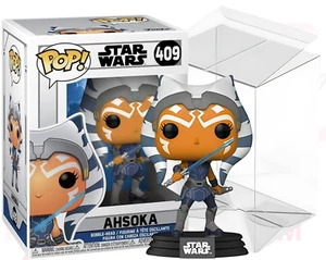 Figura de vinilo Star Wars Funko POP 409 AHSOKA The Clone Wars PROTECTOR incluida - Imagen 1 de 11