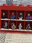LEGO Red Small Minifigure Display Case with 8 Minifigures