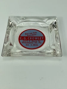C. G. Crowley Beer & Soda Distributor Philadelphia Vintage Ashtray - Picture 1 of 5