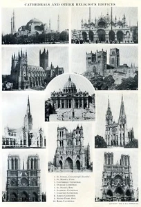 Catedrales y otros edificios religiosos, 10 imágenes diferentes en blanco y negro - Imagen 1 de 9