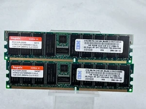 Qty 2 - Hynix HYMD212G726AS4M-H PC2100R-25330 1GB Server Memory RAM - Picture 1 of 2
