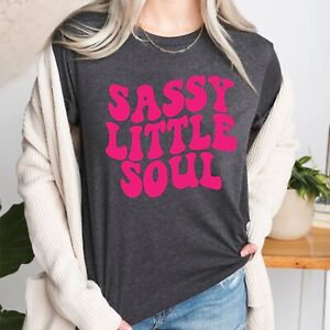 Sassy Little Soul Retro Humorous Baby Shower Shirt