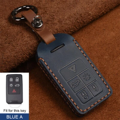 Funda Carcasa Llave Remoto Cuero 5 Botones Para Volvo XC60 V60 S60 Accesorios Foto 1 de 4