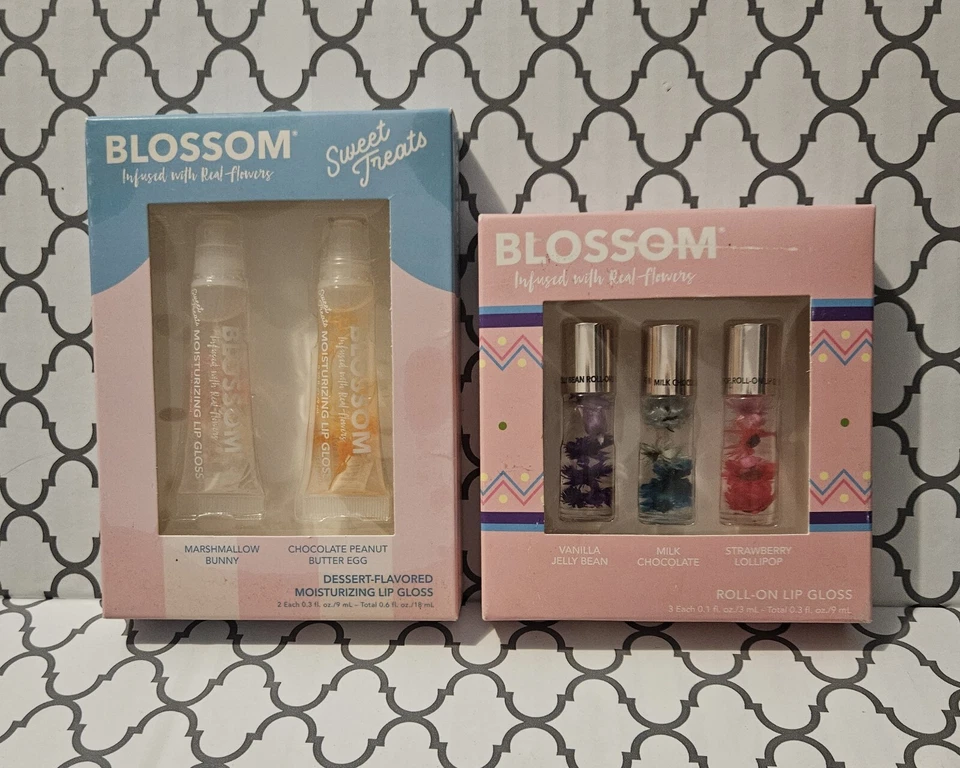 Blossom Moisturizing Lip Gloss Infused with Real Flowers Sweet Treats Dessert