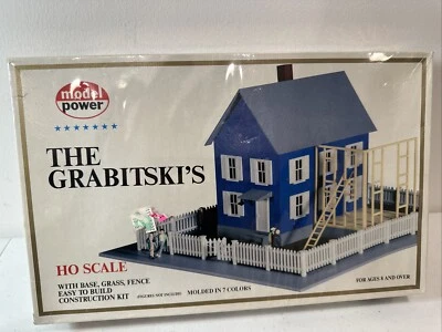 H O train/Slotcar Plastic Model Building Kit, Grabitski's House Model Power New - Image 1 of 4