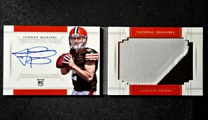 JOHNNY MANZIEL AUTO RC!! JUMBO PATCH!! BOOKLET /99!! 2014 NATIONAL TREASURES #67 - Picture 1 of 9