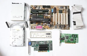 Asus P3B-F REV 1.04 Pentium III 700 SL3XM 256MB RAM Matrox G4+MILA/16/OE2 - Zdjęcie 1 z 20