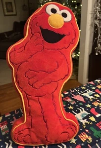 SESAME STREET Elmo Rojo Cuna Almohada Cuerpo Completo 17" Peluche Muñeca De Colección 1990 - Imagen 1 de 3