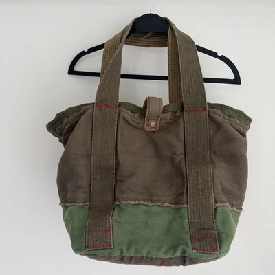 Bolso de Mano GAP De Colección Resistente Algodón Lona Utilidad Ropa de Trabajo Gorp Militar Y2K Foto 1 de 4