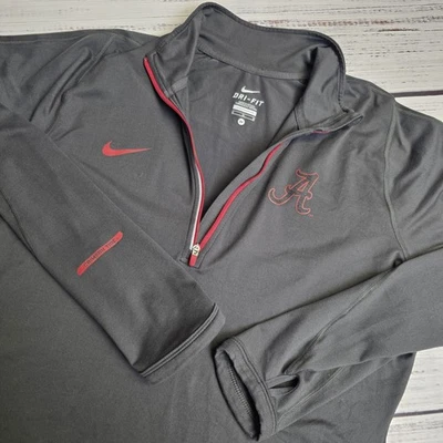 Pullover para correr Nike Dri Fit 1/4 cremallera para mujer mediano gris Universidad de Alabama Foto 1 de 4