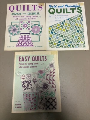 Lote De Colección De 3 Folletos Diseños De Edredón De Tía Martha Foto 1 de 4