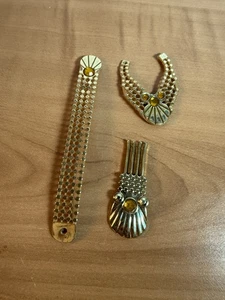 Vintage 1986 Mattel Jewel Secrets Barbie Schmuck GOLD Sammlung 3 Teile lose - Bild 1 von 8