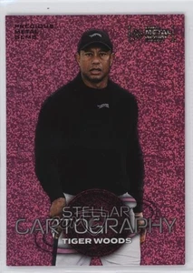 2024 Skybox Metal Universe Champions cartografia stellare rosa FX/75 Tiger Woods - Foto 1 di 4