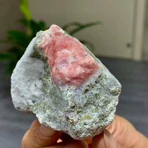 106G Rodocrosita Natural con Muestra Mineral Cristal Fluorita Azul Púrpura - Imagen 1 de 24