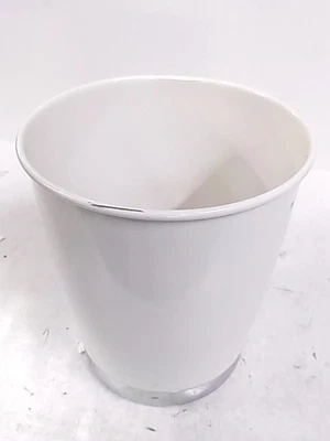 74721 York White-Chrome Bathroom Can - Image 1 of 2