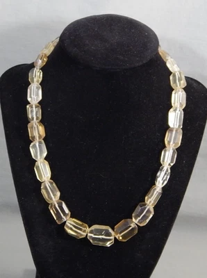Collar de cuentas de cuarzo limón ahumado facetado Jay King Mine Finds DTR 925 20" ajus Foto 1 de 4