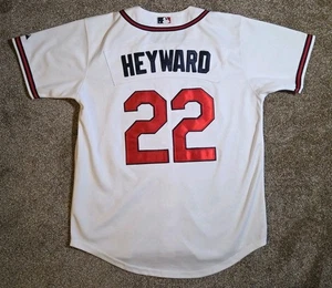 Vintage Majestic MLB Atlanta Braves Jersey #22 Jason Heyward Men Size 48 Large  - Picture 1 of 10
