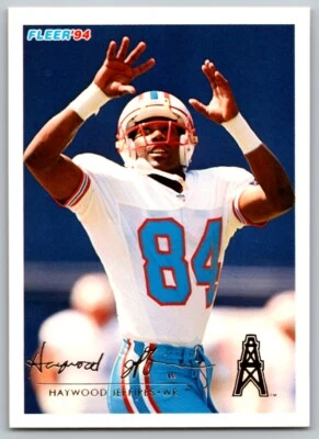 1994 FLEER HAYWOOD JEFFIRES HOUSTON OILERS #186 - Image 1 of 2
