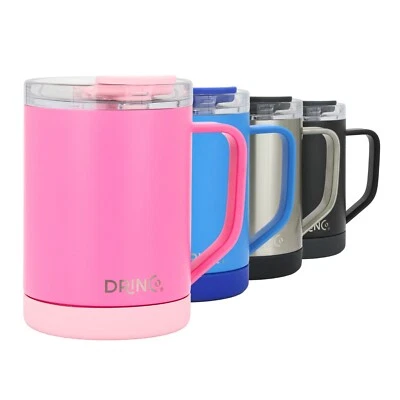 Drinco 16oz Acero Inoxidable Sip Taza Aspiradora Doble Pared Aislada Café Foto 1 de 2