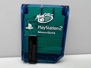 Playstation 2 Sony PS2 8MB Memory Card Magic Gate Clear Blue Mad Catz - Picture 1 of 1