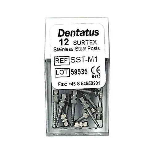 Dentatus SST-M1 Surtex Classic Stainless Steel Posts Medium 1 M1 1.05 mm 12/Pk - Изображение 1 из 1