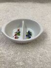 SMALL JAM DIVIDED BOWL STRAWBERRY & BLUEBERRY 4 1/2" WIDTH 