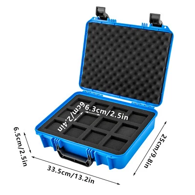 12 Slots Watch Storage Box Suitcase Case Display Storage Case Moisture-Proof - Image 1 of 4