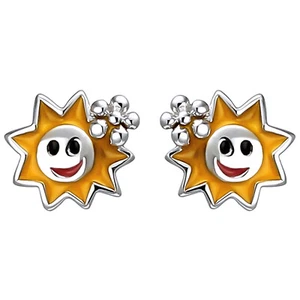 JOBO Kinder Ohrstecker Sonne 925 Sterling Silber Ohrringe Silberohrringe - Bild 1 von 1