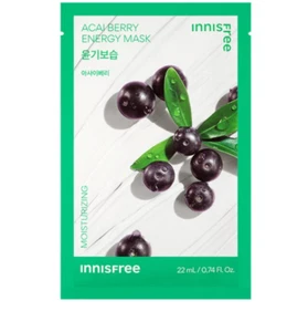 Innisfree New Acai Berry Energy Mask Sheet Face Mask Pack Moisturizing 22ml - Picture 1 of 5