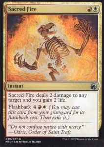 SACRED FIRE 239/277 MIDNIGHT HUNT MTG MAGIC NM (yourdeckbuilder) - Picture 1 of 1
