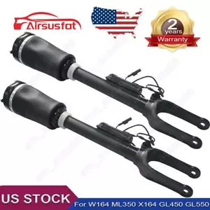 Pair For Mercedes W164 ML350 X164 GL450 GL550 ADS Front Air Suspension Shocks US - Picture 1 of 8