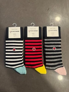 New Love Sock Company Multicolor Striped Socks (3 Pair) - Picture 1 of 3