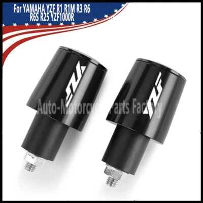 For YAMAHA YZF R1 R1M R3 R6 R6S R25 YZF1000R CNC Handle End Weights Caps Plug — 第 1/4 张图片