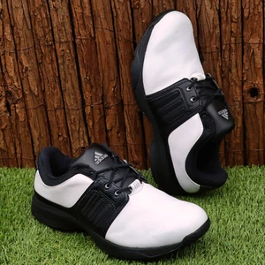 Adidas Adiwear Traxion Golf Leather shoes US 9.5 UK 9 EUR 43 1/3 JP27 - Picture 1 of 11